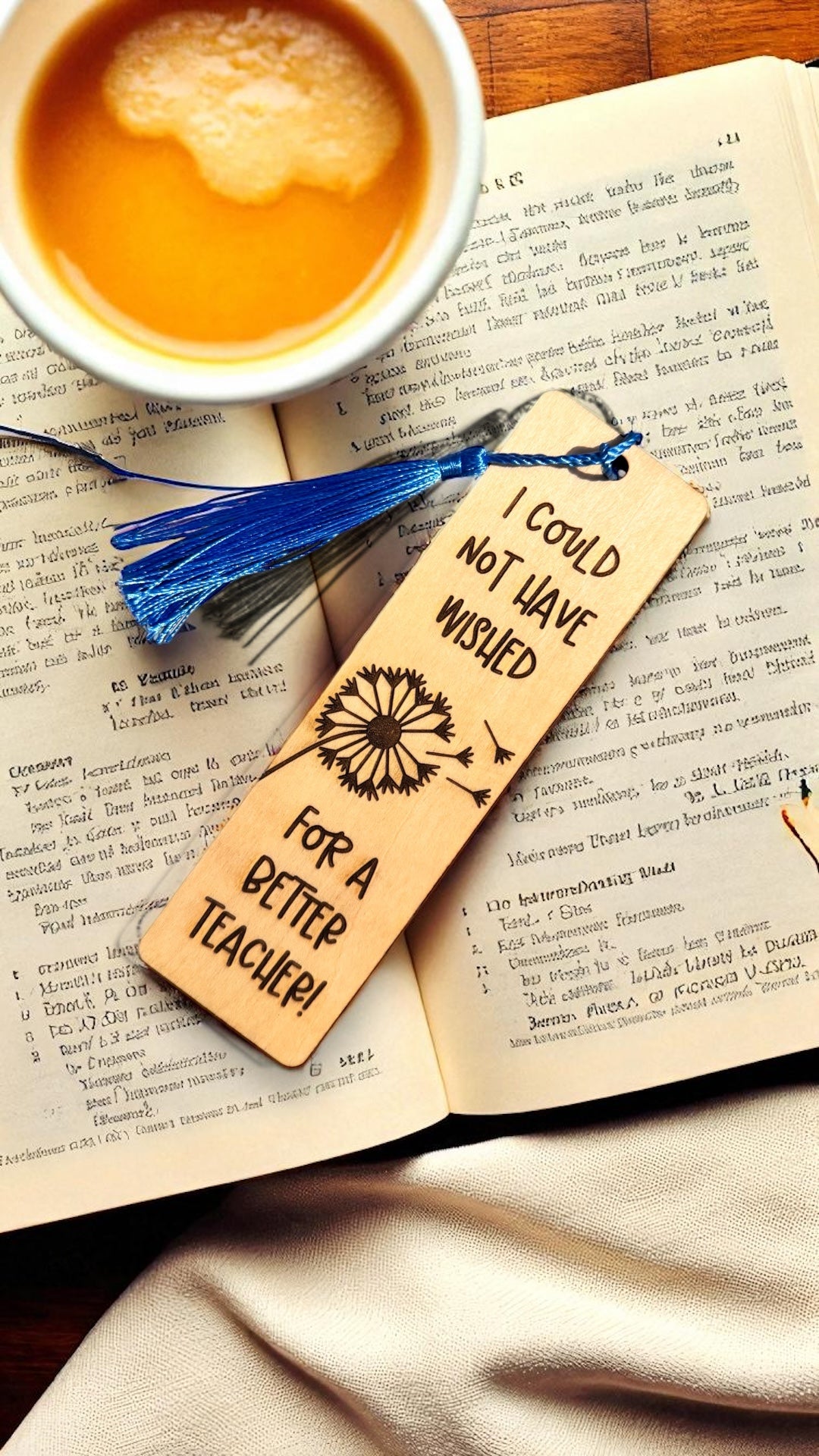 Wooden Teacher Bookmark