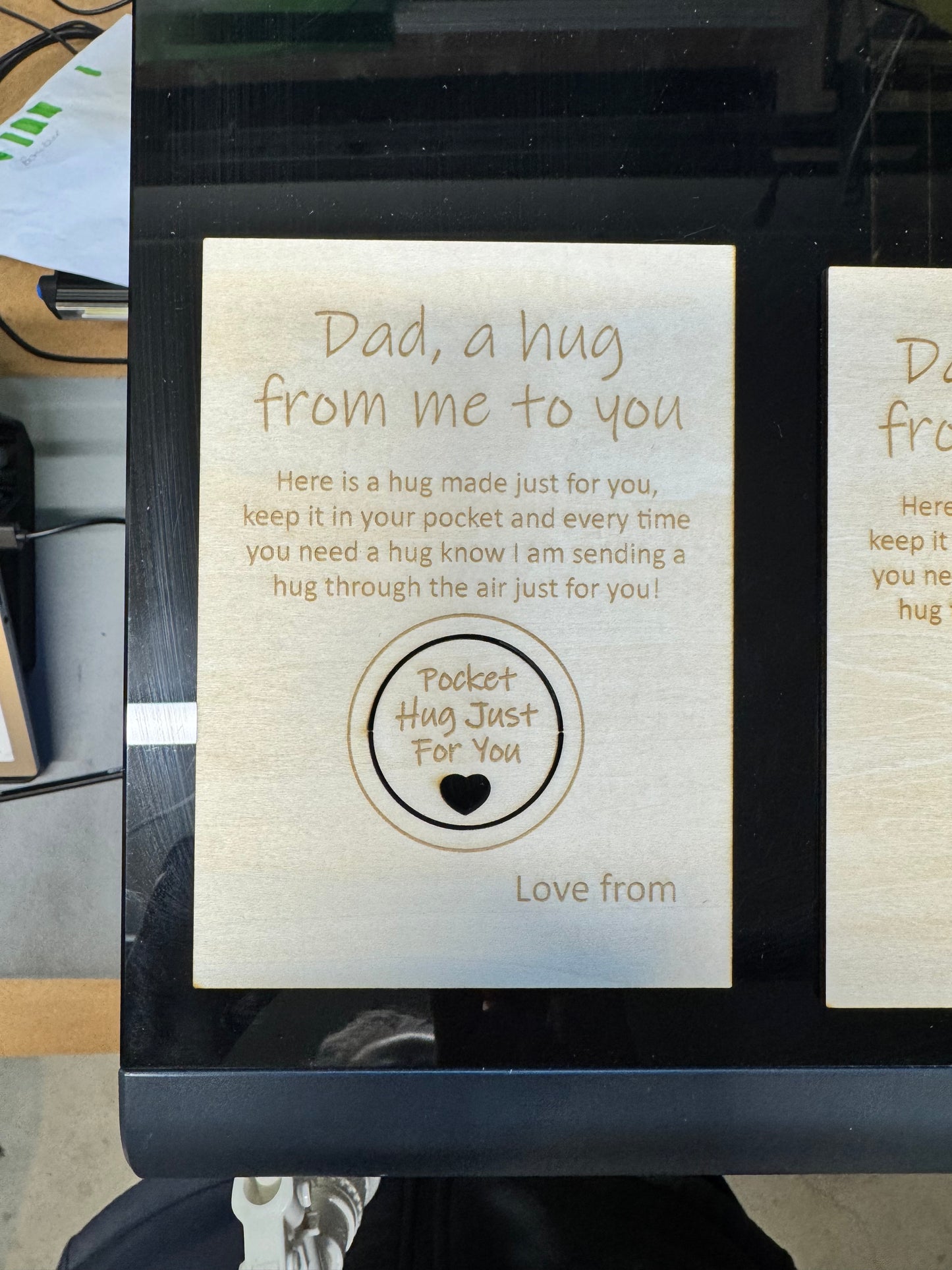 Pocket hug gift card