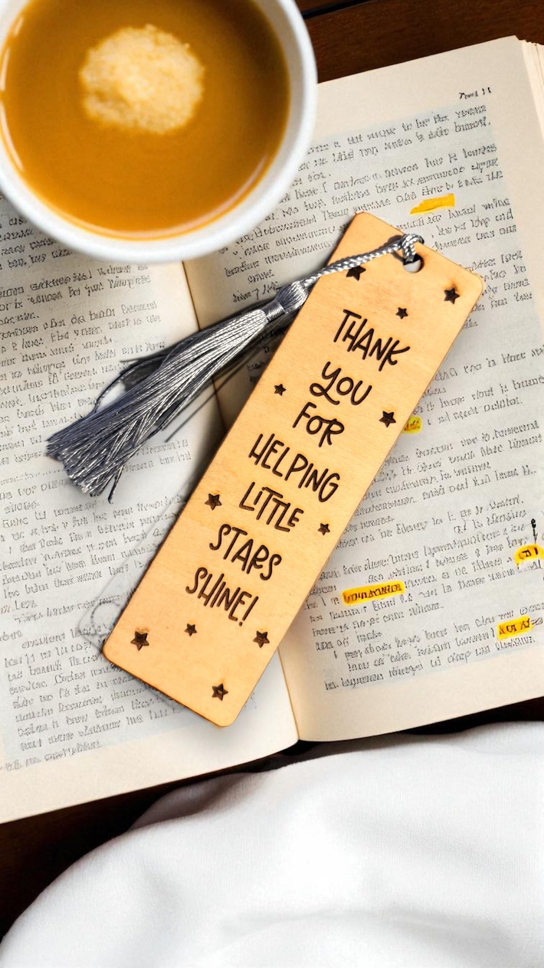 Wooden Teacher Bookmark