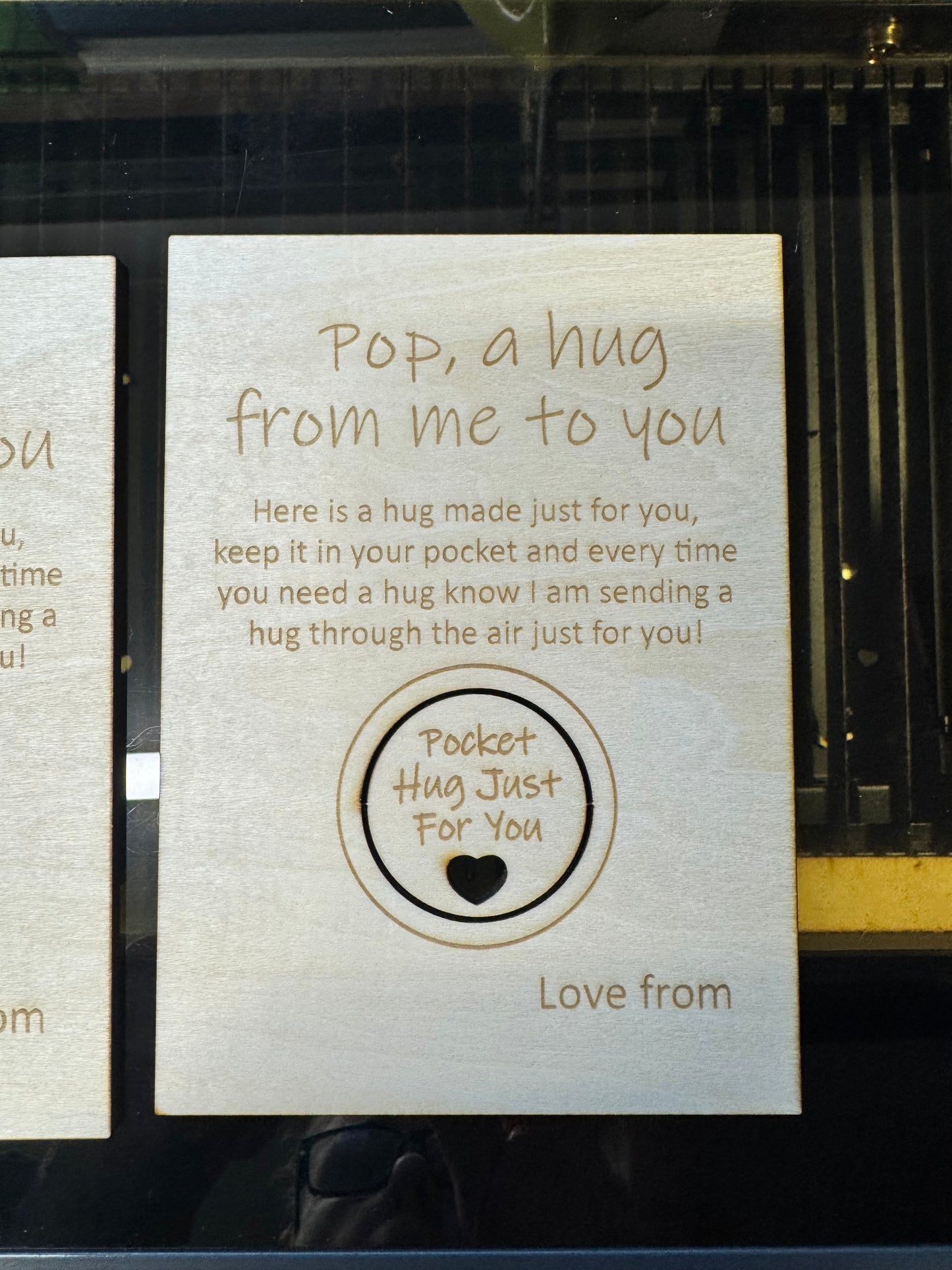 Pocket hug gift card