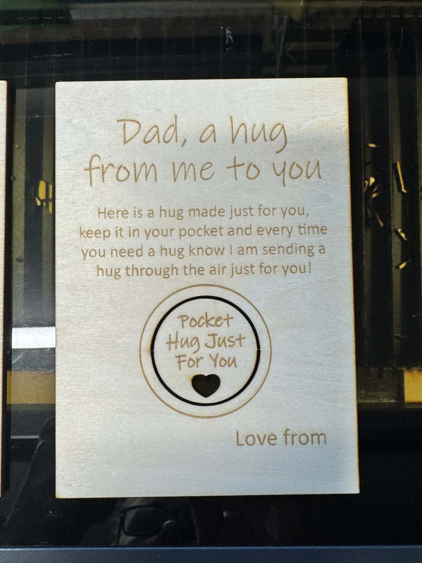 Pocket hug gift card