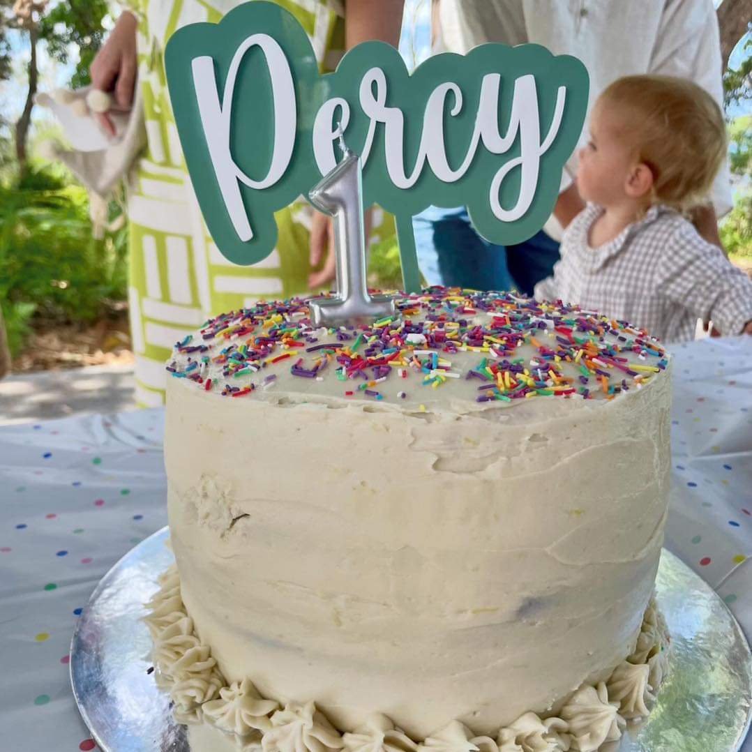 Personalised Cake Topper Double layered acrylic