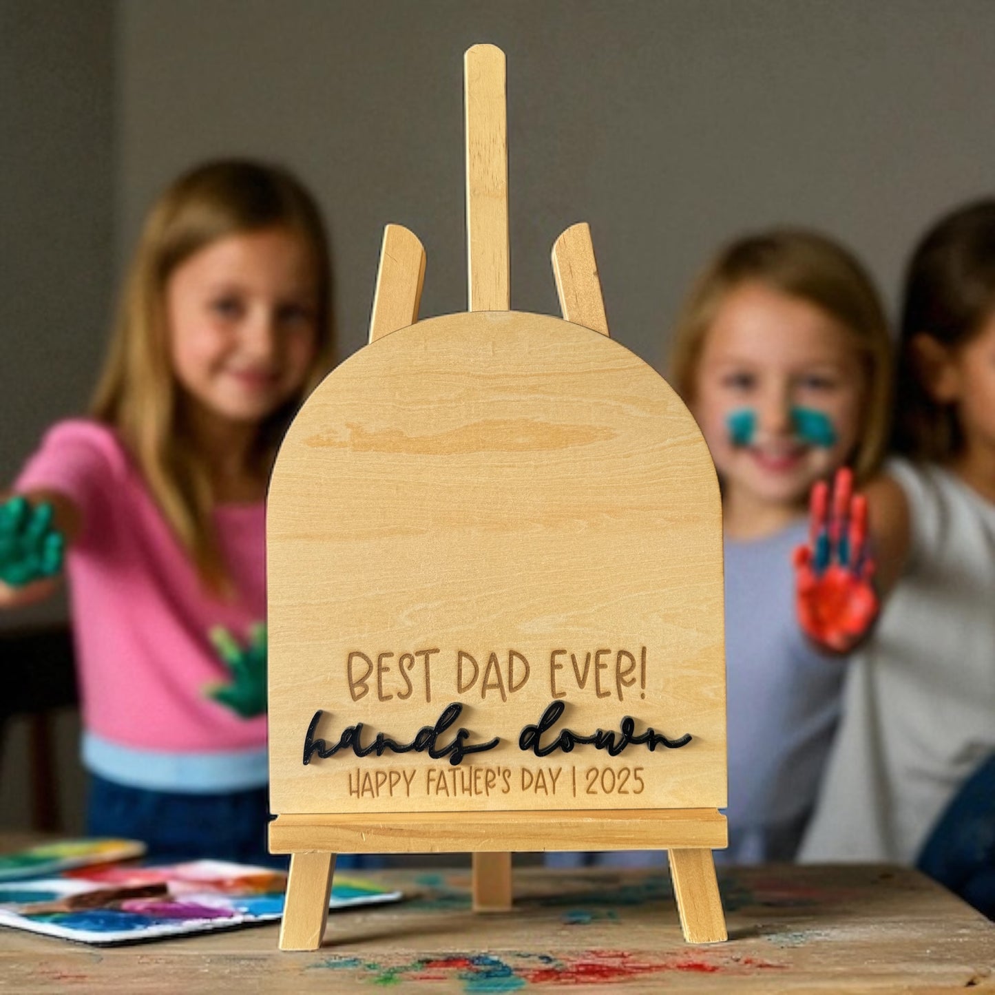 Best Ever! Handprint Plaque – Father's Day 2025