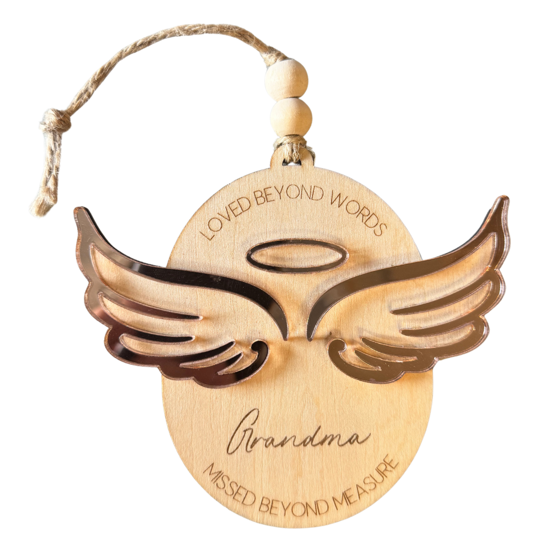Angel Wing Memorial Ornament