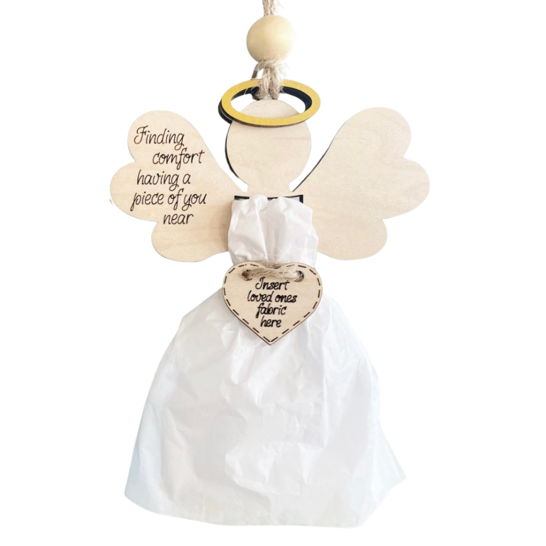 Angel Wing with Clothing Memorial Ornament
