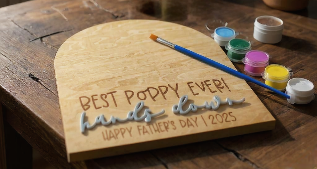 Best Ever! Handprint Plaque – Father's Day 2025