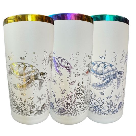 20oz ‘oil slick’ sea turtle wrap