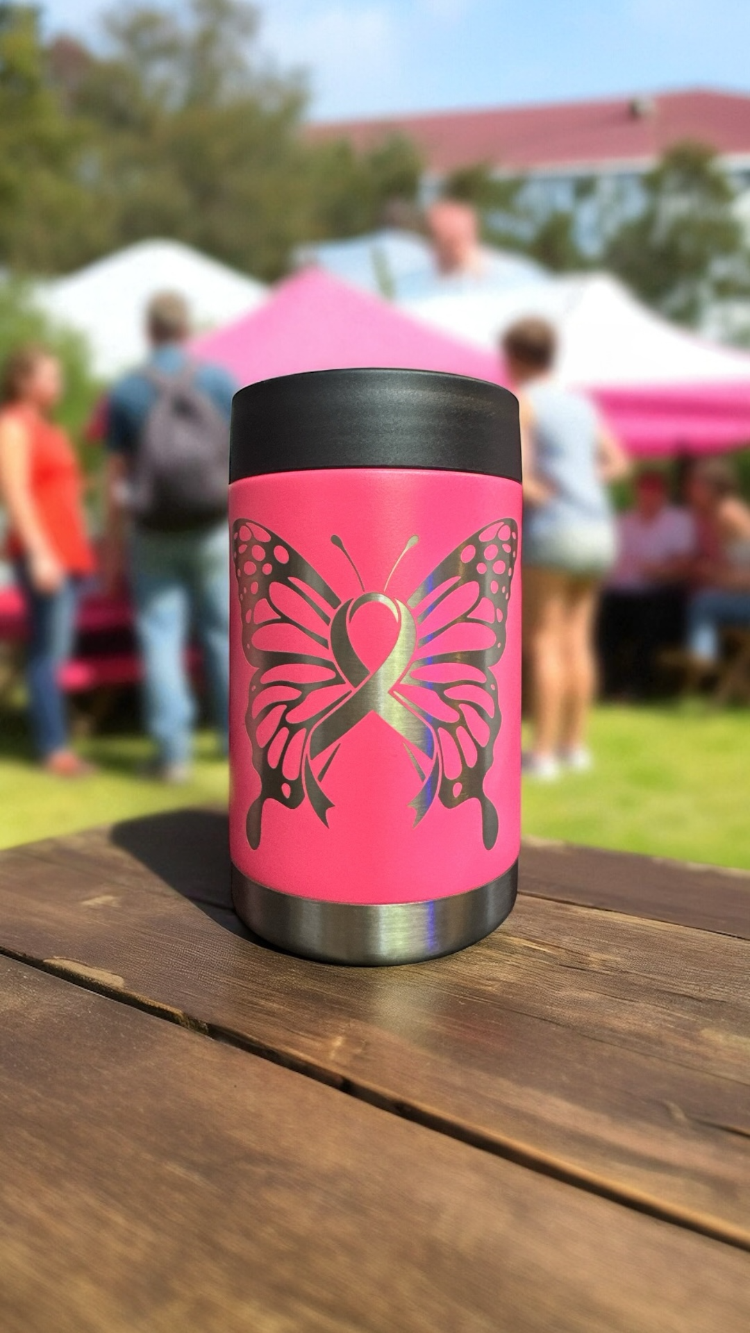 Breast cancer awareness colster -$25 donated from every sale