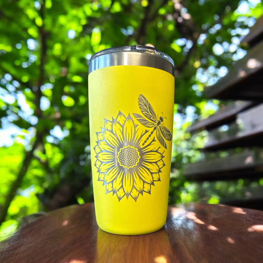 10oz sunflower tumbler