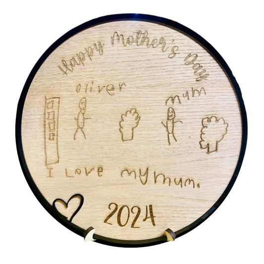 Kids Drawing Mother's Day Sign